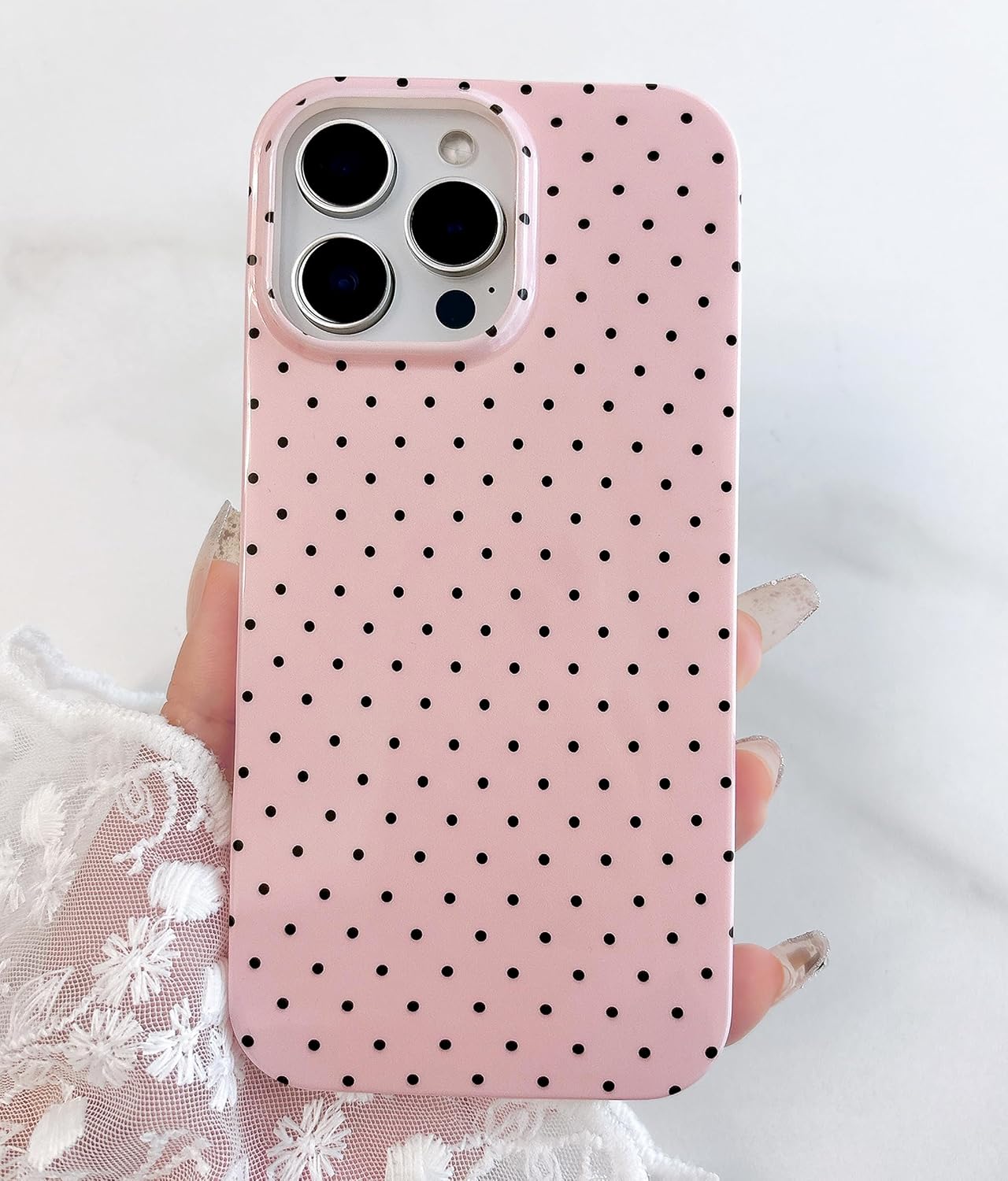 Glossy IMD Polka Dot TPU Phone Case