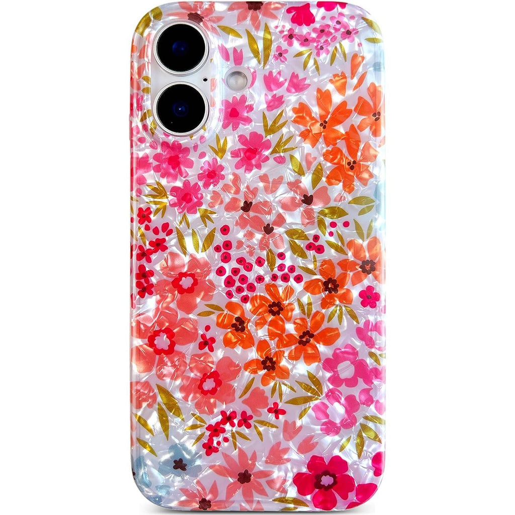 Clear Floral IMD TPU Phone Case