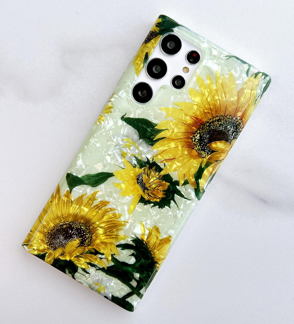 Slim IMD Floral-Pattern TPU Phone Case
